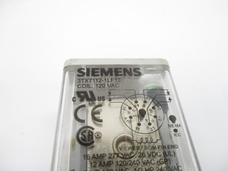 SIEMENS 3TX7112-1LF13 120VAC NSNP