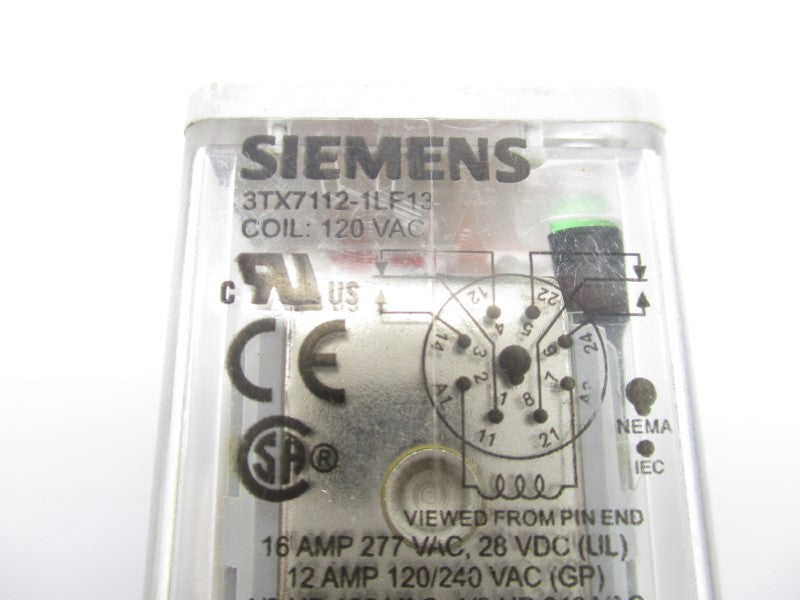 SIEMENS 3TX7112-1LF13 120VAC NSNP