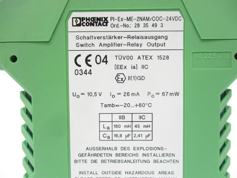 PHOENIX CONTACT PI-EX-ME-2NAM-COC-24VDC NSNP