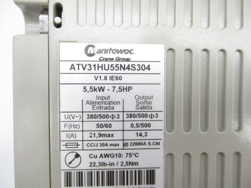 TELEMECANIQUE ATV31HU55N4S304 380/500V 21.9A NSMP