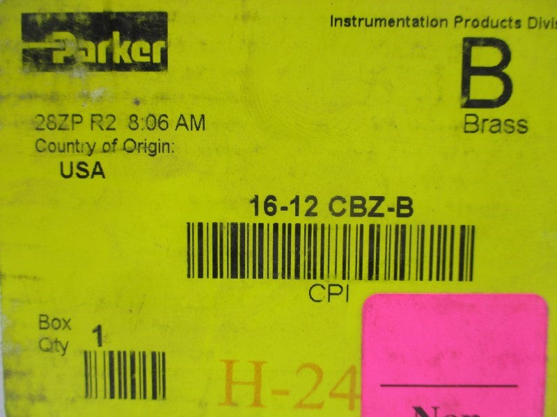 PARKER 16-12CBZ-B 1X3/4" NSMP