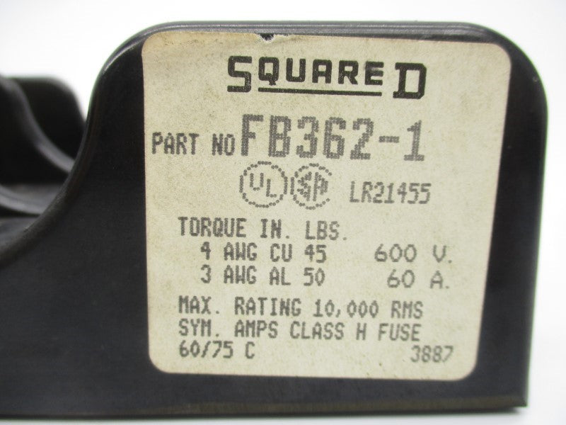 SQUARE D FB362-1 600V 60A NSNP