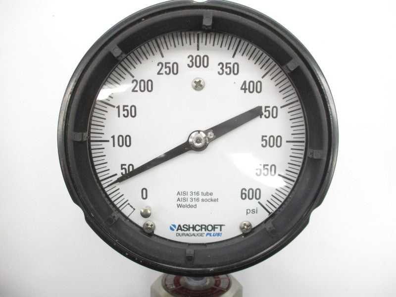 ASHCROFT 45-1279-88-02L-600# 0-600PSI NSMP