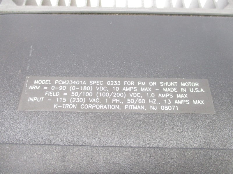 K-TRON PCM23401A 230VAC 13A UNMP