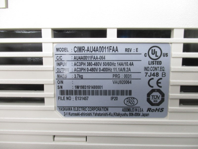 YASKAWA CIMR-AU4A0011FAA NSMP