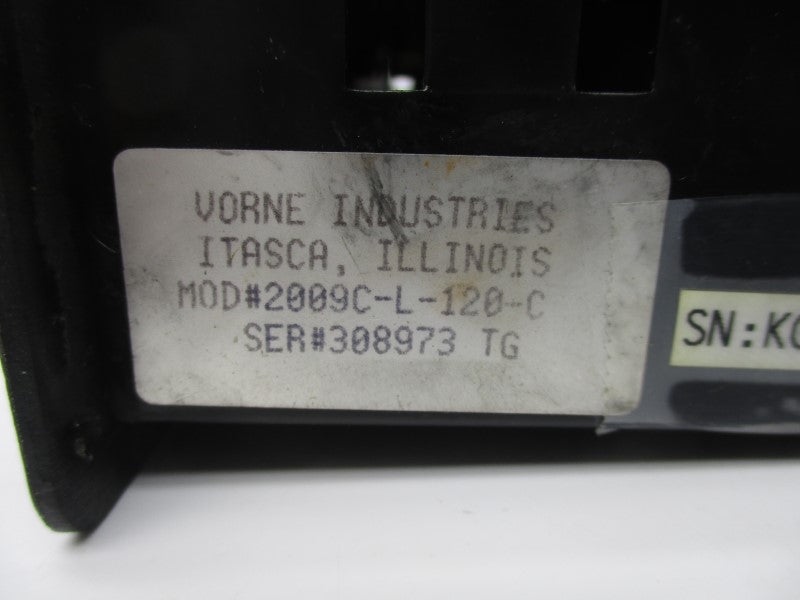 VORNE INDUSTRIES 2009C-L-120-C 120VAC UNMP