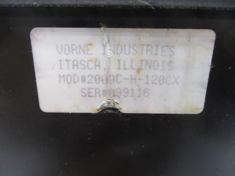VORNE INDUSTRIES 2009C-H-120CX 120VAC UNMP