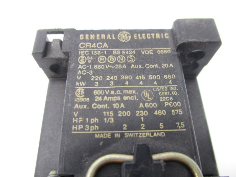 GENERAL ELECTRIC CR4CA 120V UNMP