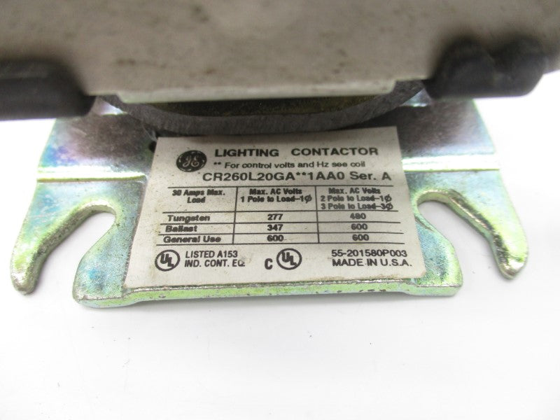 GENERAL ELECTRIC CR260L20GA SER. A 110/120V 20A UNMP