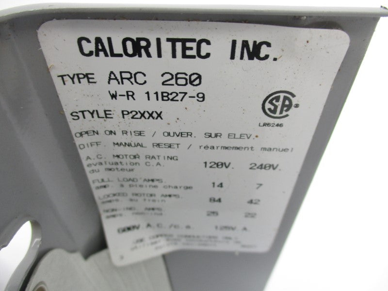 CALORITEC 11B27-9 120/240V 14/7A 100-500F NSNP