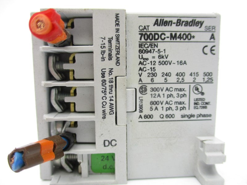 ALLEN BRADLEY 700DC-M400J 24VDC UNMP
