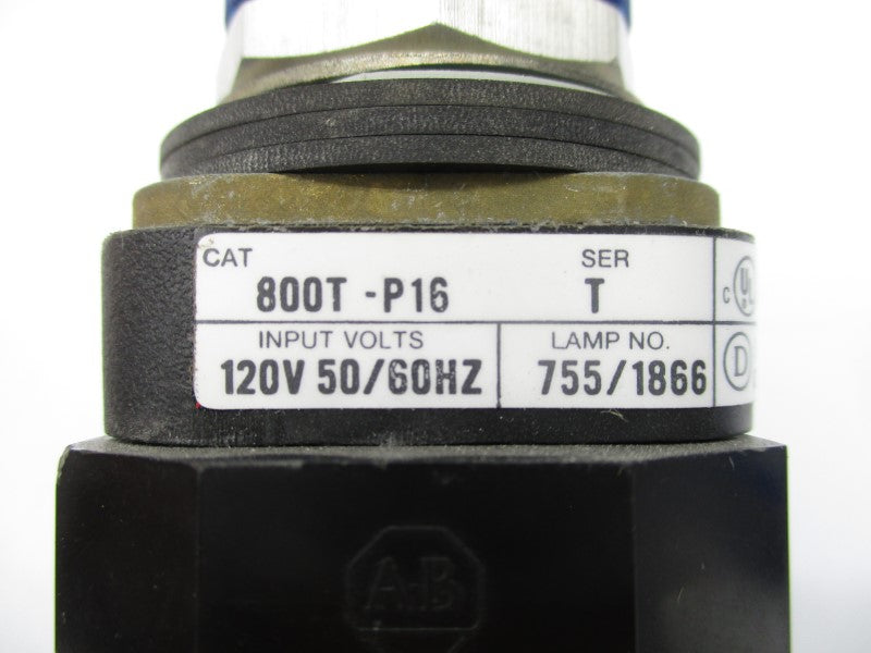 ALLEN BRADLEY 800T-P16 SER. T 120V NSNP