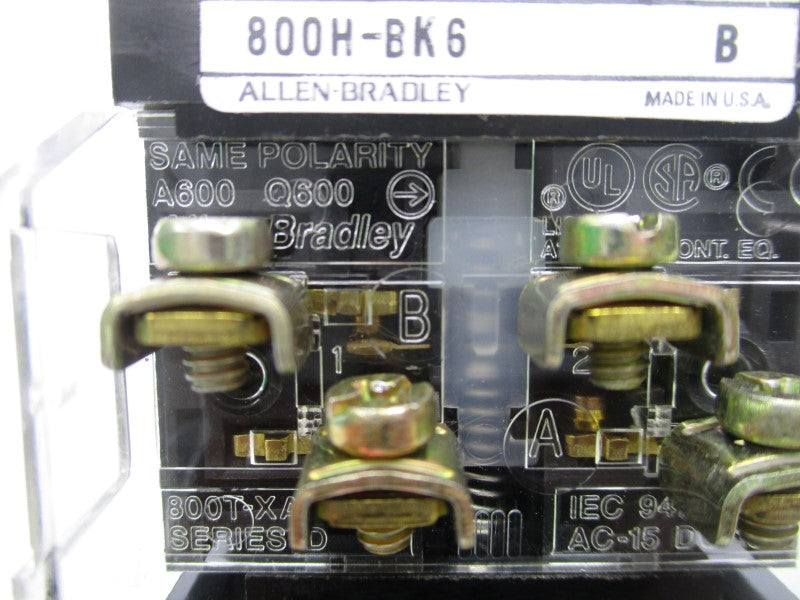 INDUSTRIAL SPARE PART 800H-BK6 SER. B NSNP