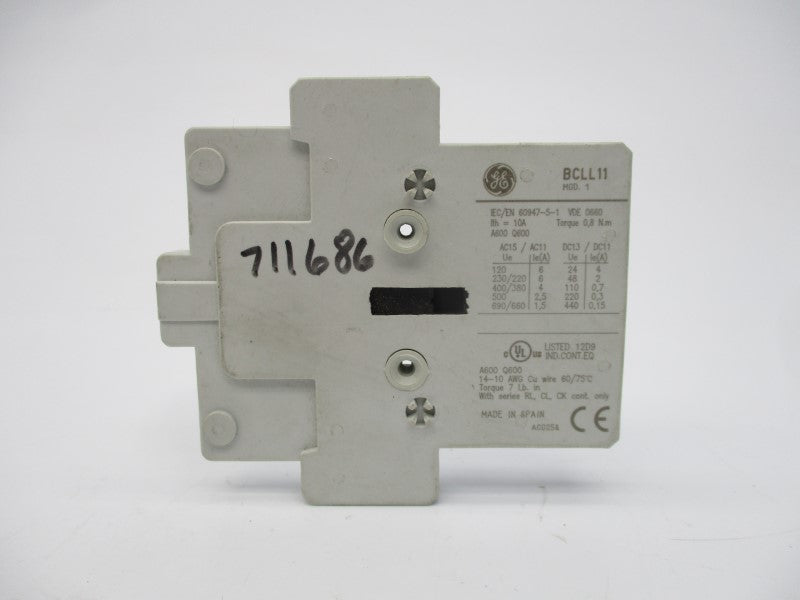 GENERAL ELECTRIC BCLL11 690/660VAC 10A UNMP