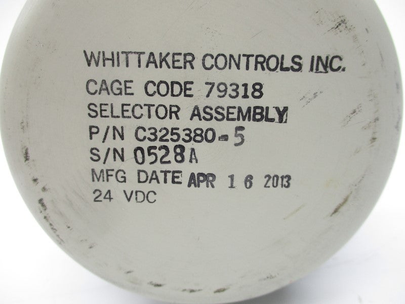 WHITTAKER CONTROLS C325380-5 24VDC NSNP