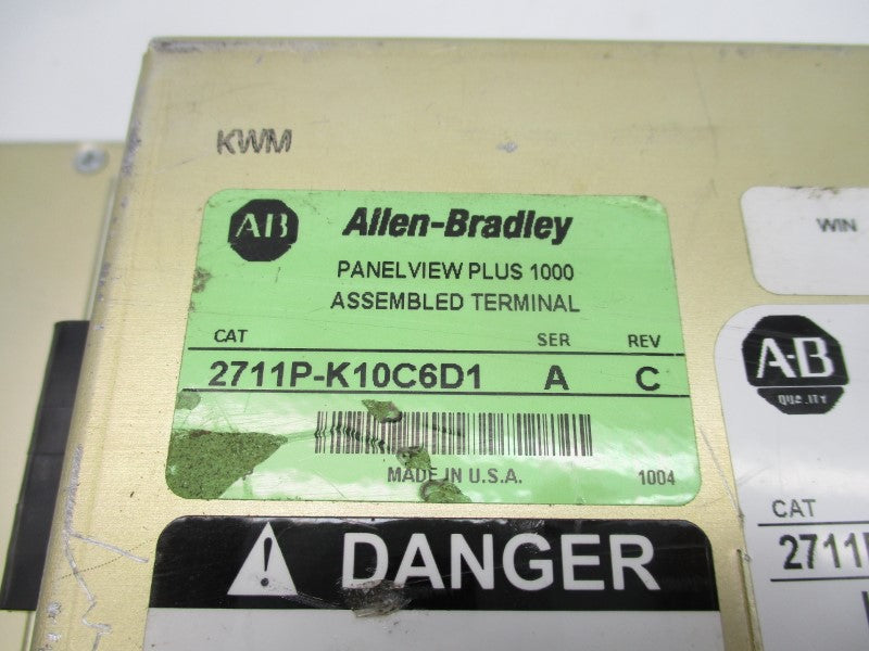 ALLEN BRADLEY 2711P-K10C6D1 SER. A 24VDC UNMP