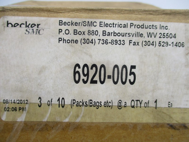 SMC ELECTRICAL 6920-005 NSMP