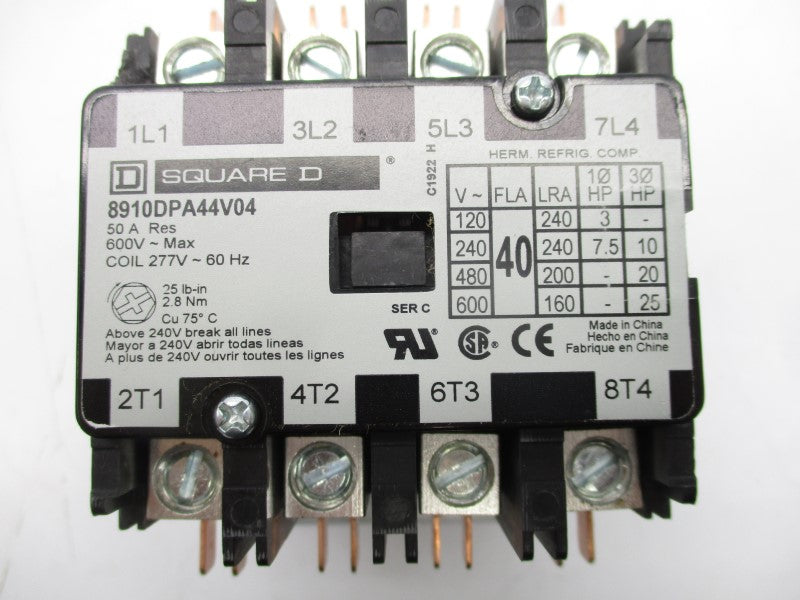 SQUARE D 8910DPA44V04 SER. C 277V 50A (AS PICTURED) NSNP