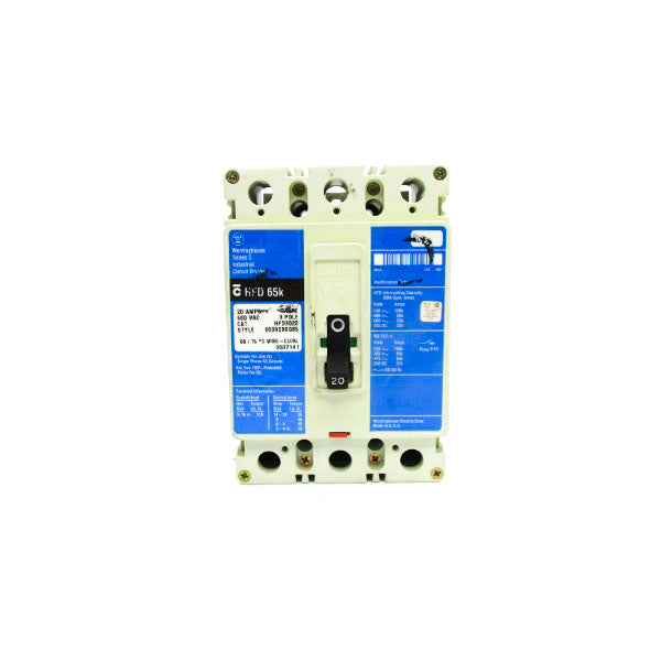 WESTINGHOUSE HFD3020 600VAC 20A (BLUE) UNMP