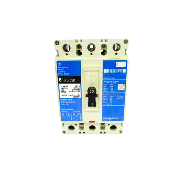 WESTINGHOUSE HFD3030 600VAC 30A (BLUE) UNMP