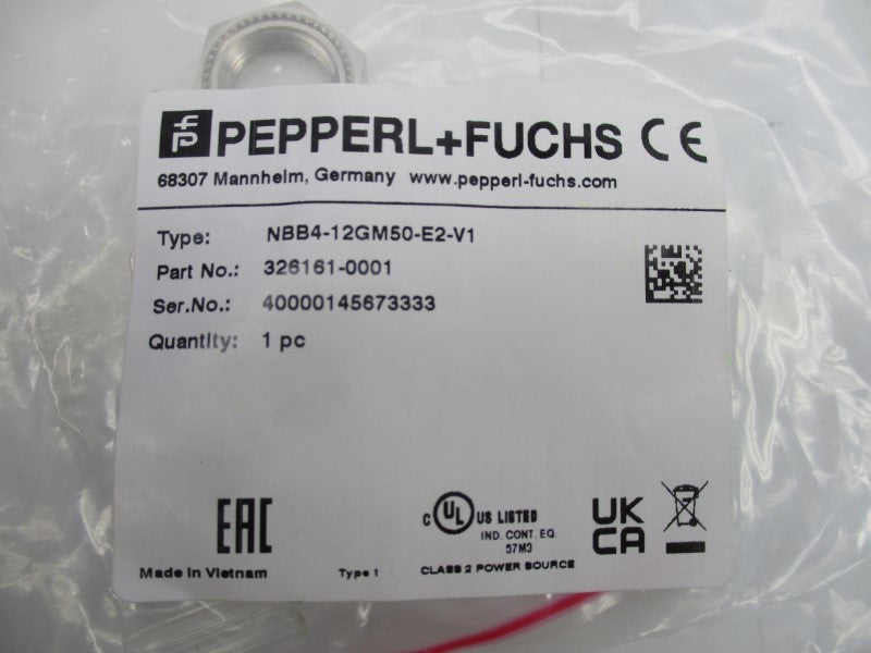 PEPPERL+FUCHS NBB4-12GM50-E2-V1 326161-0001 NSMP