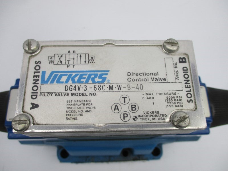 VICKERS DG5S4048CRMWB50 110/115/120VAC .54/.64A 3000PSI NSNP