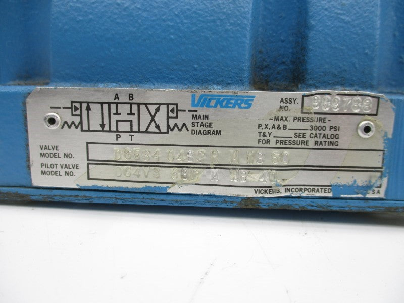 VICKERS DG5S4048CRMWB50 110/115/120VAC .54/.64A 3000PSI NSNP
