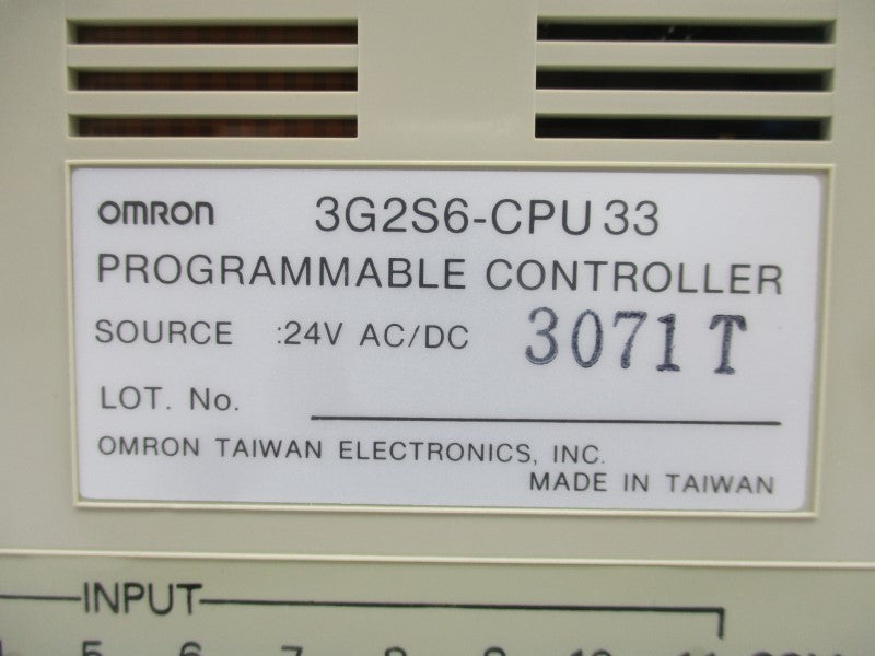 OMRON 3G2S6-CPU33 24VAC/DC NSMP
