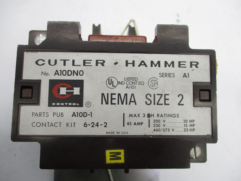 CUTLER HAMMER A10DNO SER. A1 110/120V 45A (AS PICTURED1) UNMP