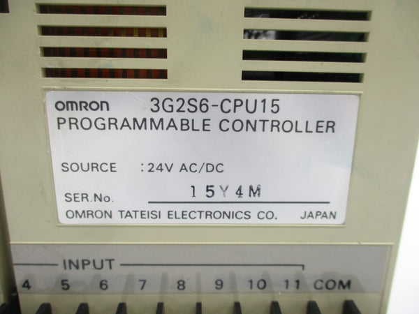 OMRON 3G2S6-CPU15 24VAC/DC (AS PICTURED) UNMP