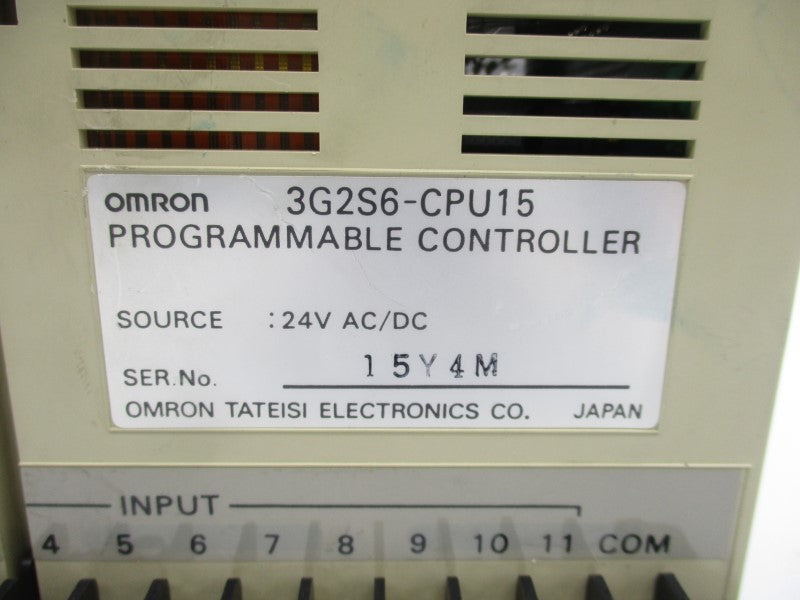OMRON 3G2S6-CPU15 24VAC/DC (AS PICTURED) UNMP