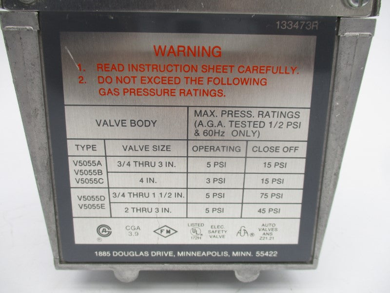 HONEYWELL V4055A12963 110/120V 1.57A 13S NSNP