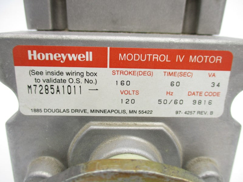 HONEYWELL M7285A1011 120V 60S UNMP