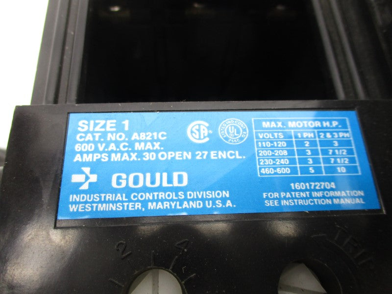 GOULD A103C W/ A821C 110/120V 30A (AS PICTURED) NSNP