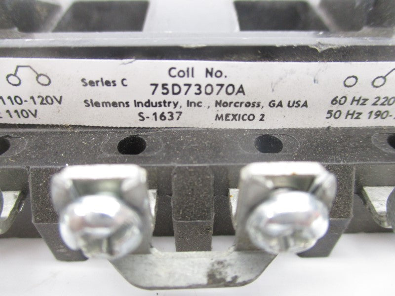 SIEMENS 75D73070A SER. C 240V (AS PICTURED) NSNP