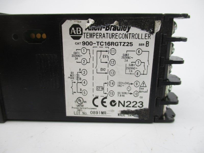 ALLEN BRADLEY 900-TC16RGTZ25 SER. B 250VAC UNMP