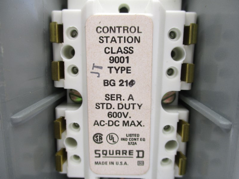 SQUARE D 9001BG214 SER. A 600VAC/DC NSNP