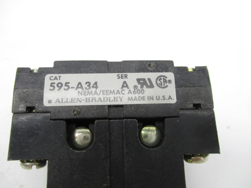 ALLEN BRADLEY 595-A34 SER. A (BK/GD) NSMP