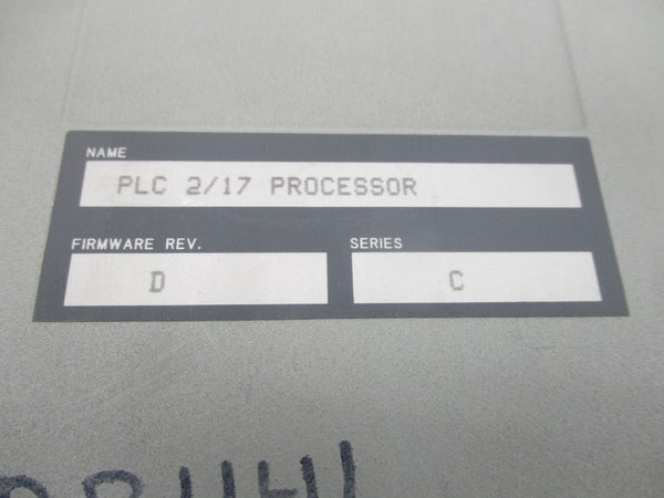 ALLEN BRADLEY 1772-LW SER. C F/W D 5VDC 1.25A (NO KEY) UNMP