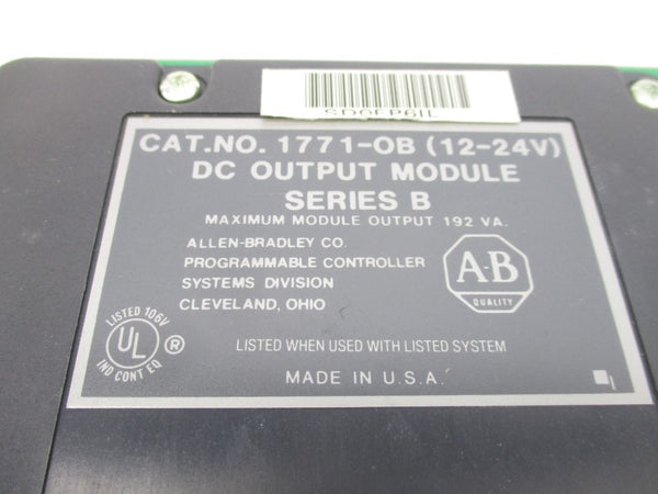 ALLEN BRADLEY 1771-OB SER. B 12-24VDC NSMP