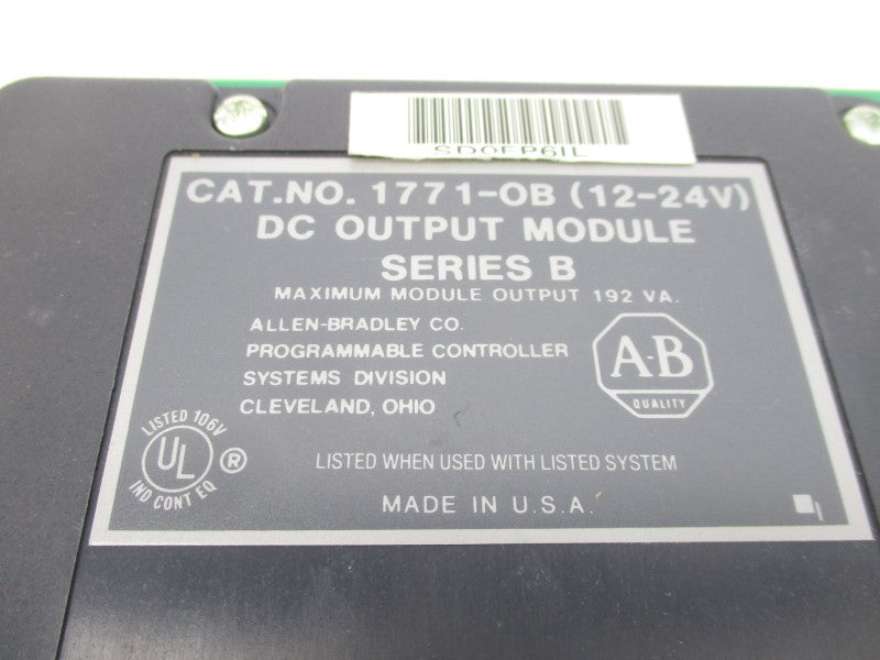 ALLEN BRADLEY 1771-OB SER. B 12-24VDC NSMP