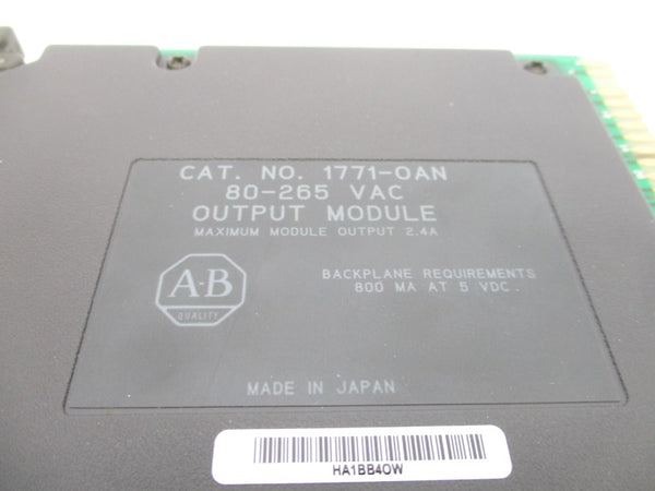 ALLEN BRADLEY 1771-OAN 80-265VAC (BOX) REMAN