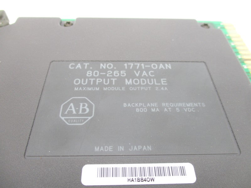 ALLEN BRADLEY 1771-OAN 80-265VAC (BOX) REMAN