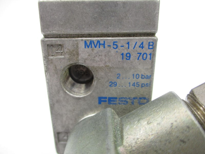 FESTO MVH-5-1/4B 19701 29-145PSI UNMP