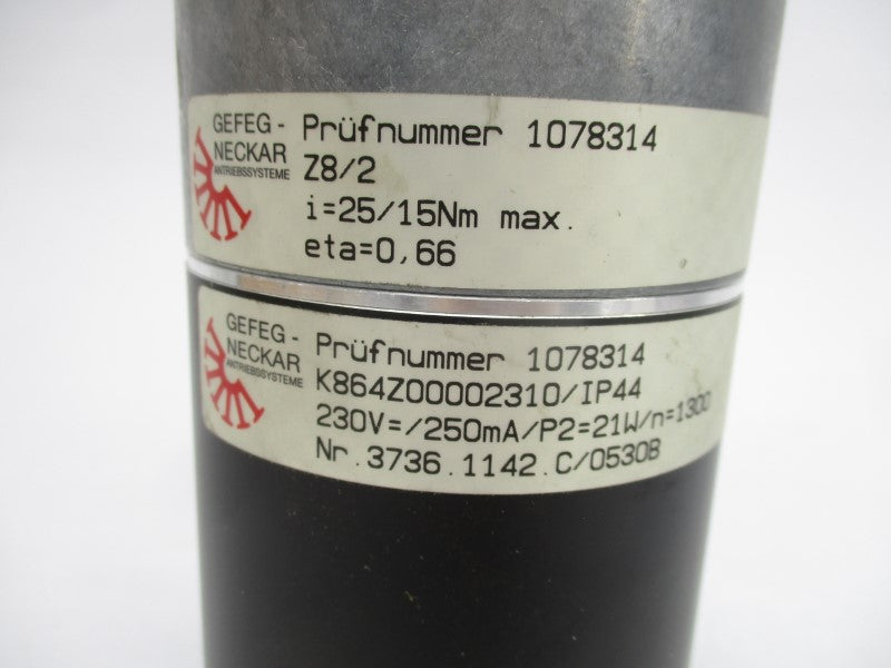 GEFEG NECKAR K864Z00002310/IP44 W/ Z8/2 230V NSNP