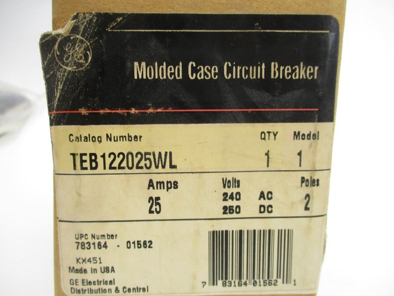 GENERAL ELECTRIC TEB122025WL 240VAC 25A NSMP