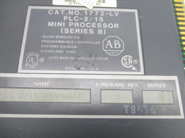 ALLEN BRADLEY 1772-LV SER. B F/W 5 (NO KEY) NSNP