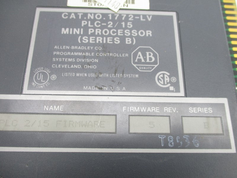 ALLEN BRADLEY 1772-LV SER. B F/W 5 (NO KEY) NSNP