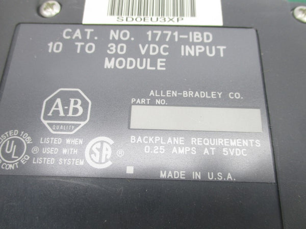 ALLEN BRADLEY 1771-IBD 10-30VDC NSNP