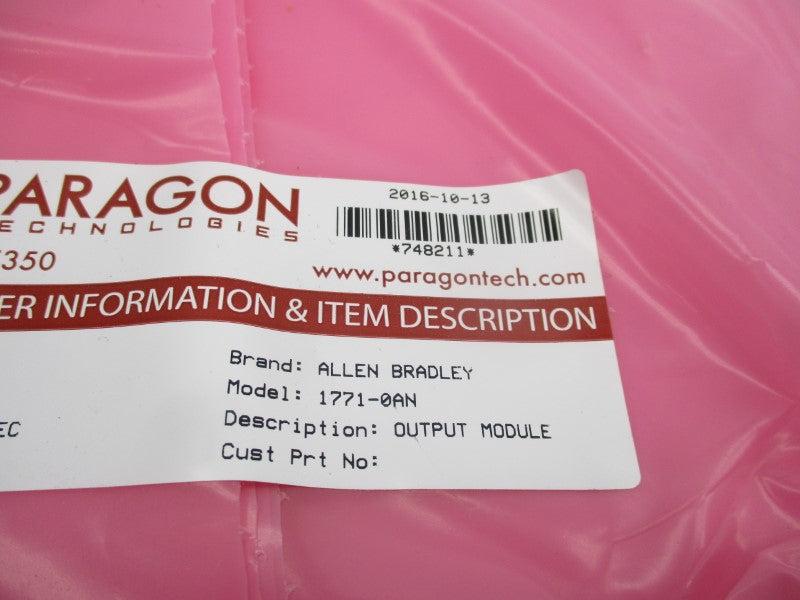 ALLEN BRADLEY 1771-OAN 80-265VAC REMAN